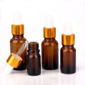 Stocked hot sale 5ml 10ml 15ml 20ml 30ml 50ml 100ml amber essential oil glass dropper bottle with dropper